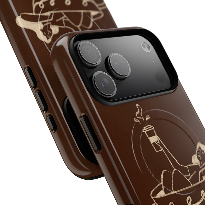 Ladies Espresso Magnetic Phone Case by etchd, view 70