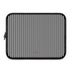 Black & White Striped Funda para portátil