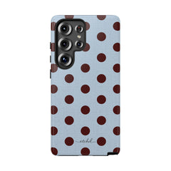 Blue & Cherry Polka Dot Phone Case by etchd, view 17