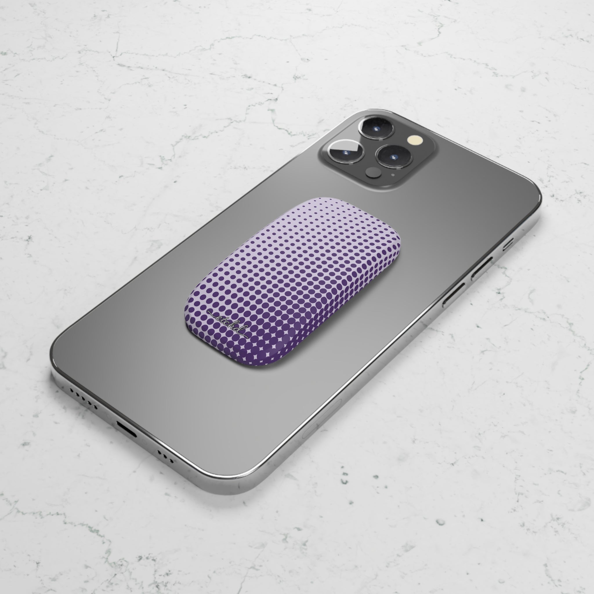 Grape Halftone Click-On Handy-Halterung-zoom-8