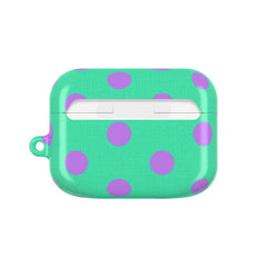 Lilac & Hypermint Polka Dot AirPod Case by etchd, view 7