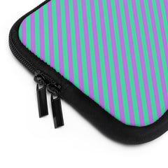 Lilac And Hypermint Diagonal Laptop Sleeve by etchd, view 12