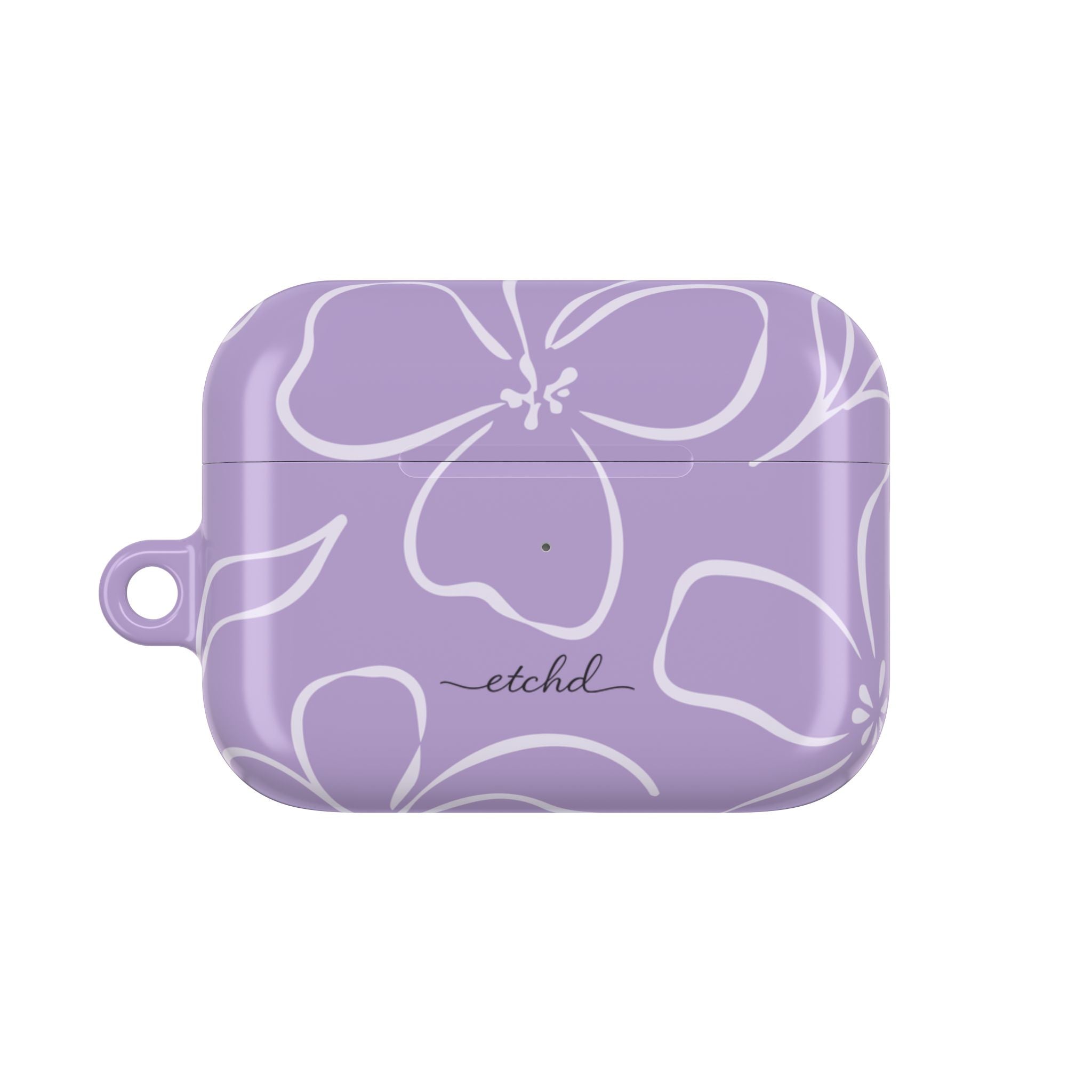 Lilac & Cream Floral AirPod Case by etchd, view 2