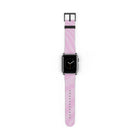 Pink Curved Lines Cinturino per smartwatch