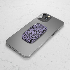 Abstract Print Lavender Click-On Phone Grip by etchd, view 4