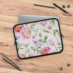 Peony Bloom Laptop Sleeve by etchd, view 5
