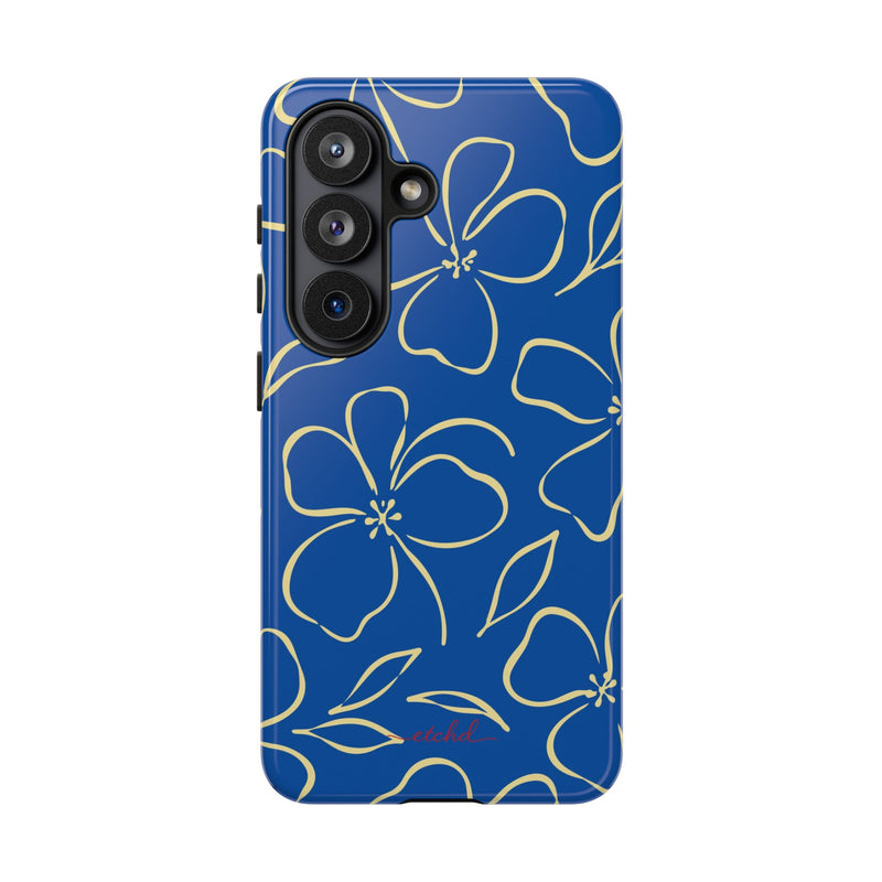 Cobalt & Butter Floral Phone Case by etchd, view 61