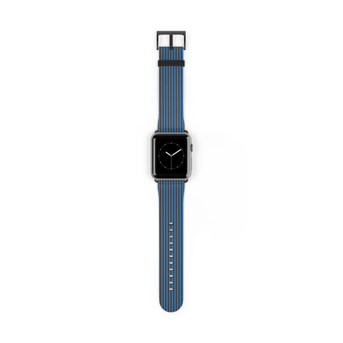 Espresso & Cerulean Striped Correa para smartwatch de etchd, vista 2