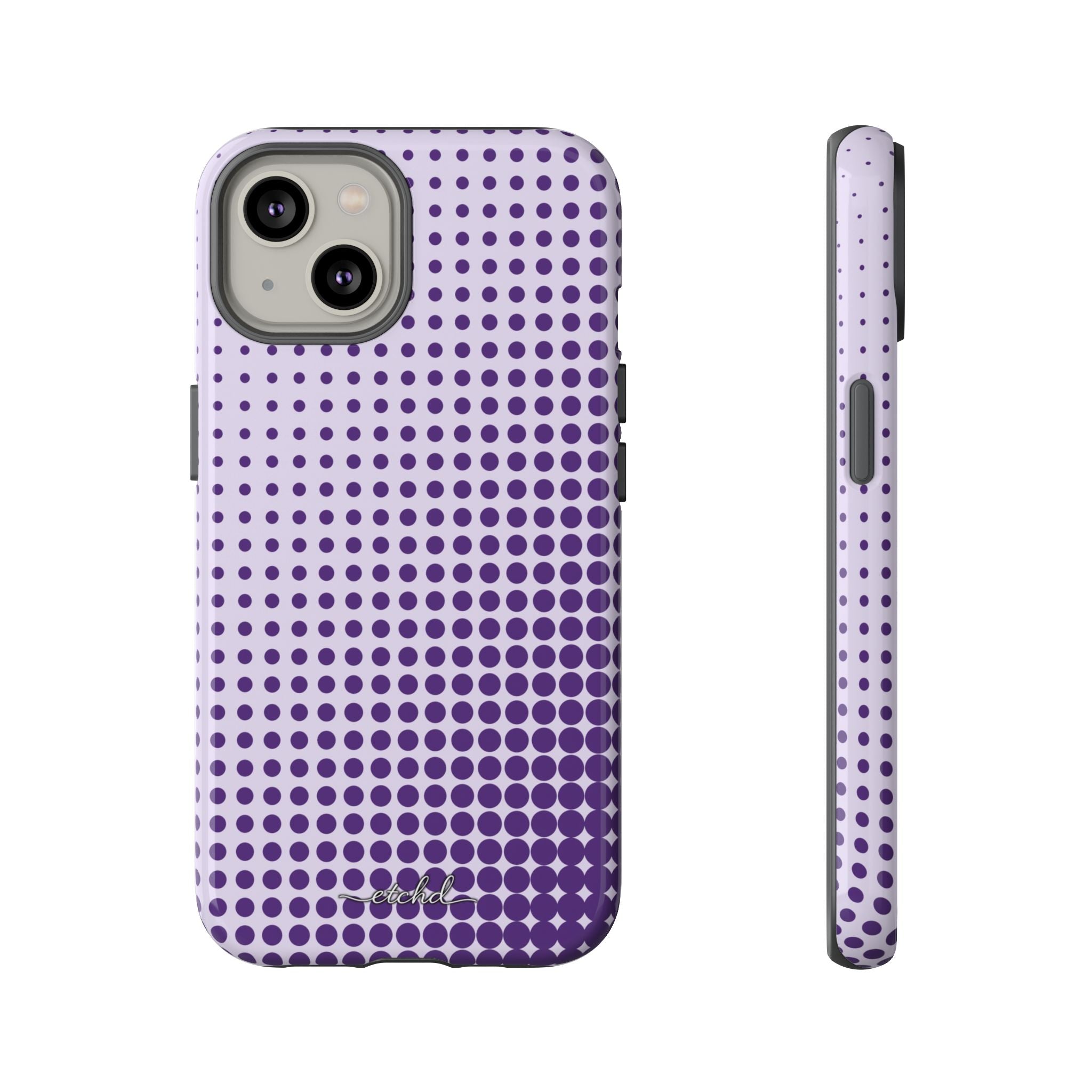 Grape Halftone Phone Case by etchd, view 2