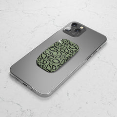 Abstract Print Sage Click-On Phone Grip by etchd, view 4