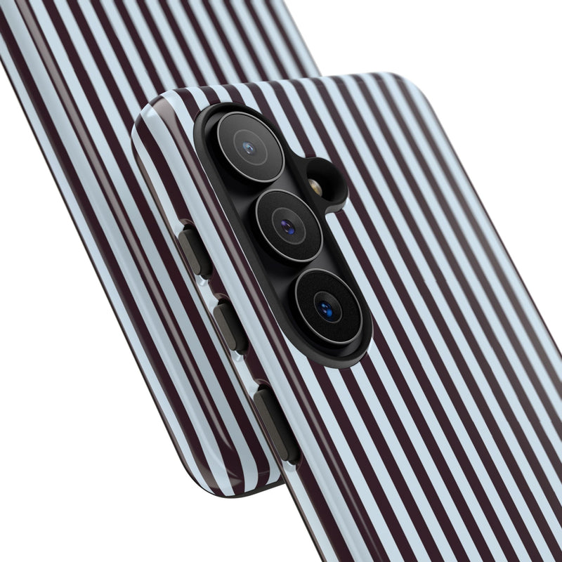 Plum & Blue Striped Phone Case by etchd, view 219