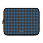 Cerulean & Espresso Gingham Custodia per laptop
