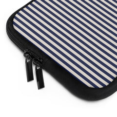 Navy & Cream Striped Laptop Sleeve by etchd, view 12