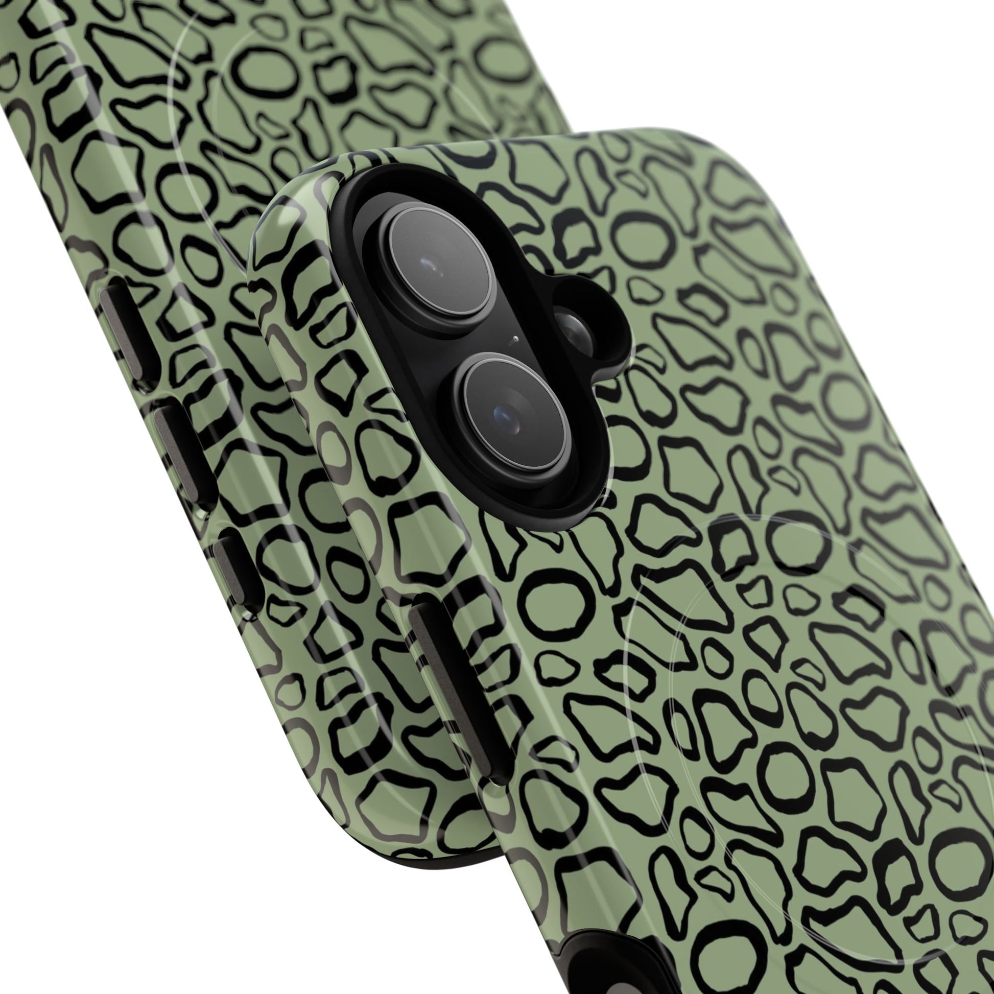 Abstract Print Sage Magnetic Phone Case by etchd, view 87