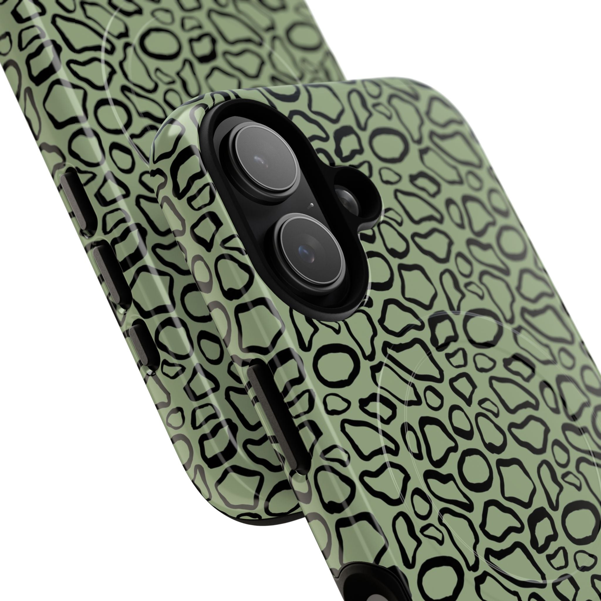 Abstract Print Sage Magnetic Phone Case by etchd, view 87