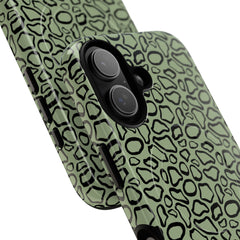 Abstract Print Sage Magnetic Phone Case by etchd, view 87