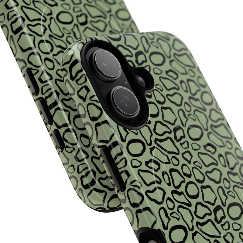 Abstract Print Sage Magnetic Phone Case by etchd, view 87