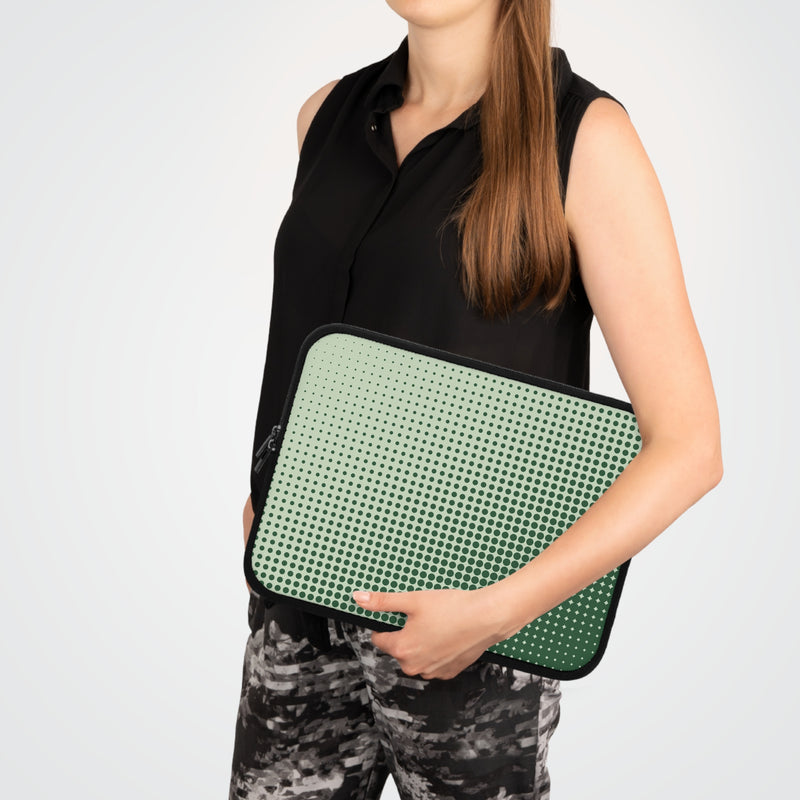 Matcha Halftone Laptophülle-zoom-