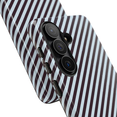 Plum & Blue Striped Diagonal Phone Case by etchd, view 209