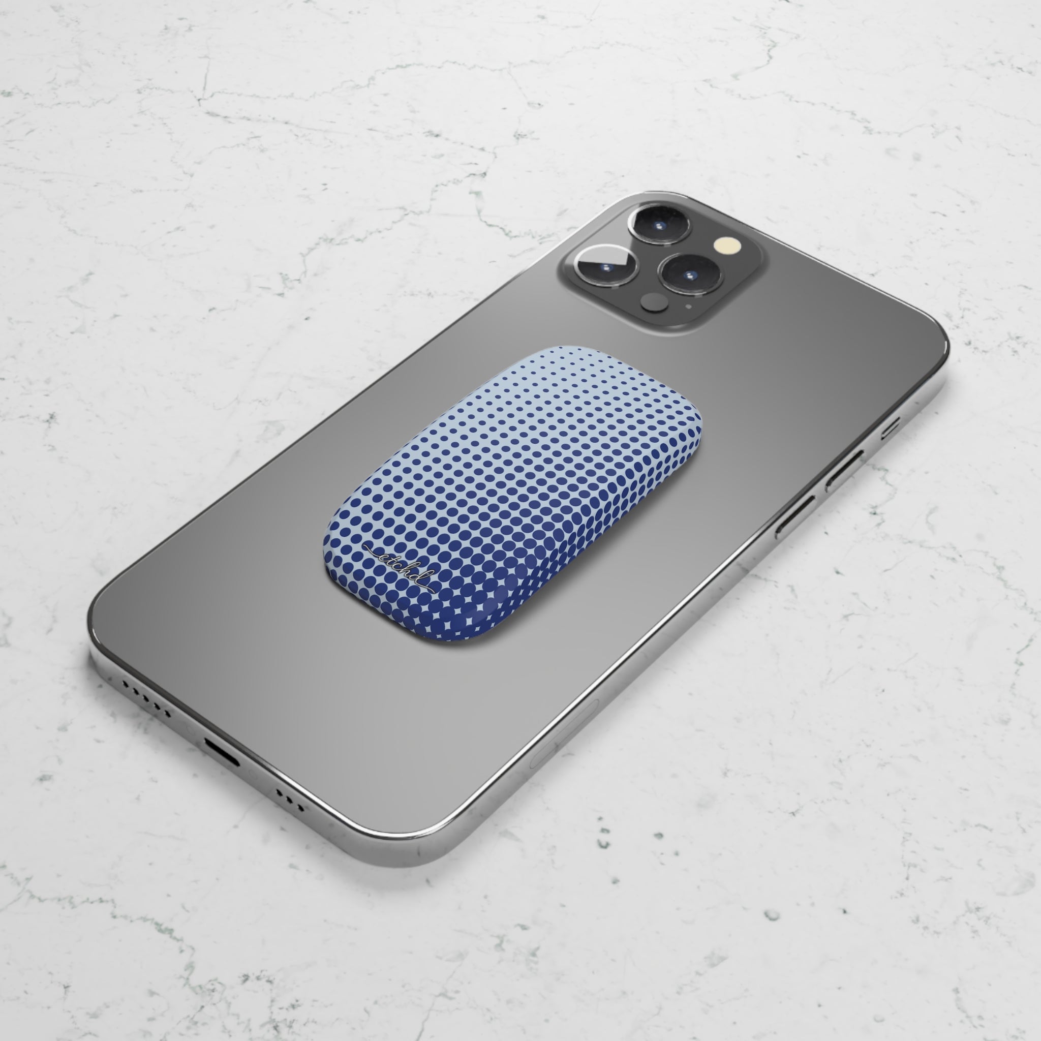 Cobalt Halftone Click-On Handy-Halterung-zoom-8