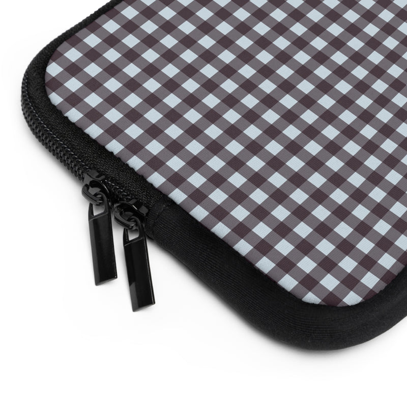 Blue & Plum Gingham Laptop Sleeve by etchd, view 12