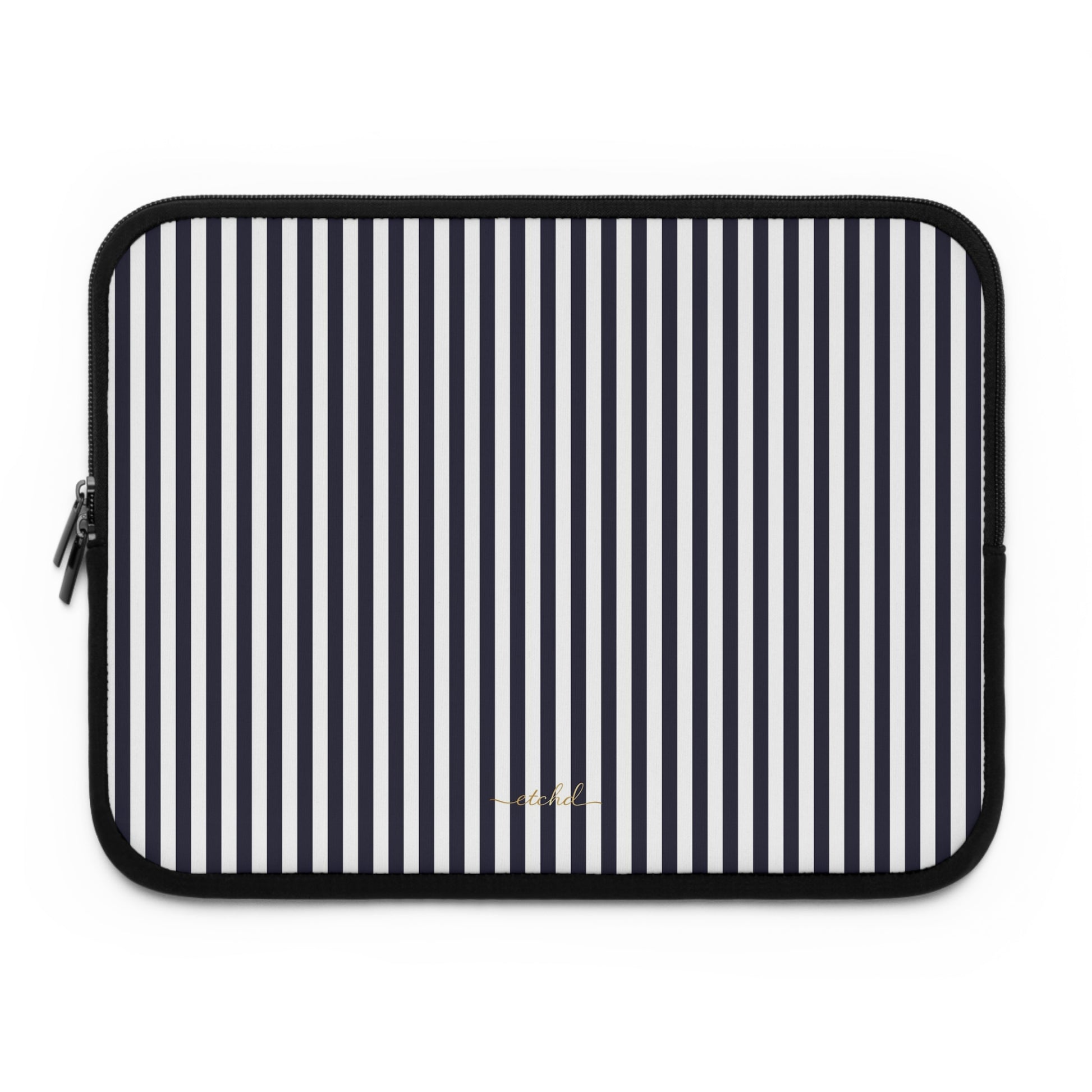 Navy And White Laptop Sleeve by etchd