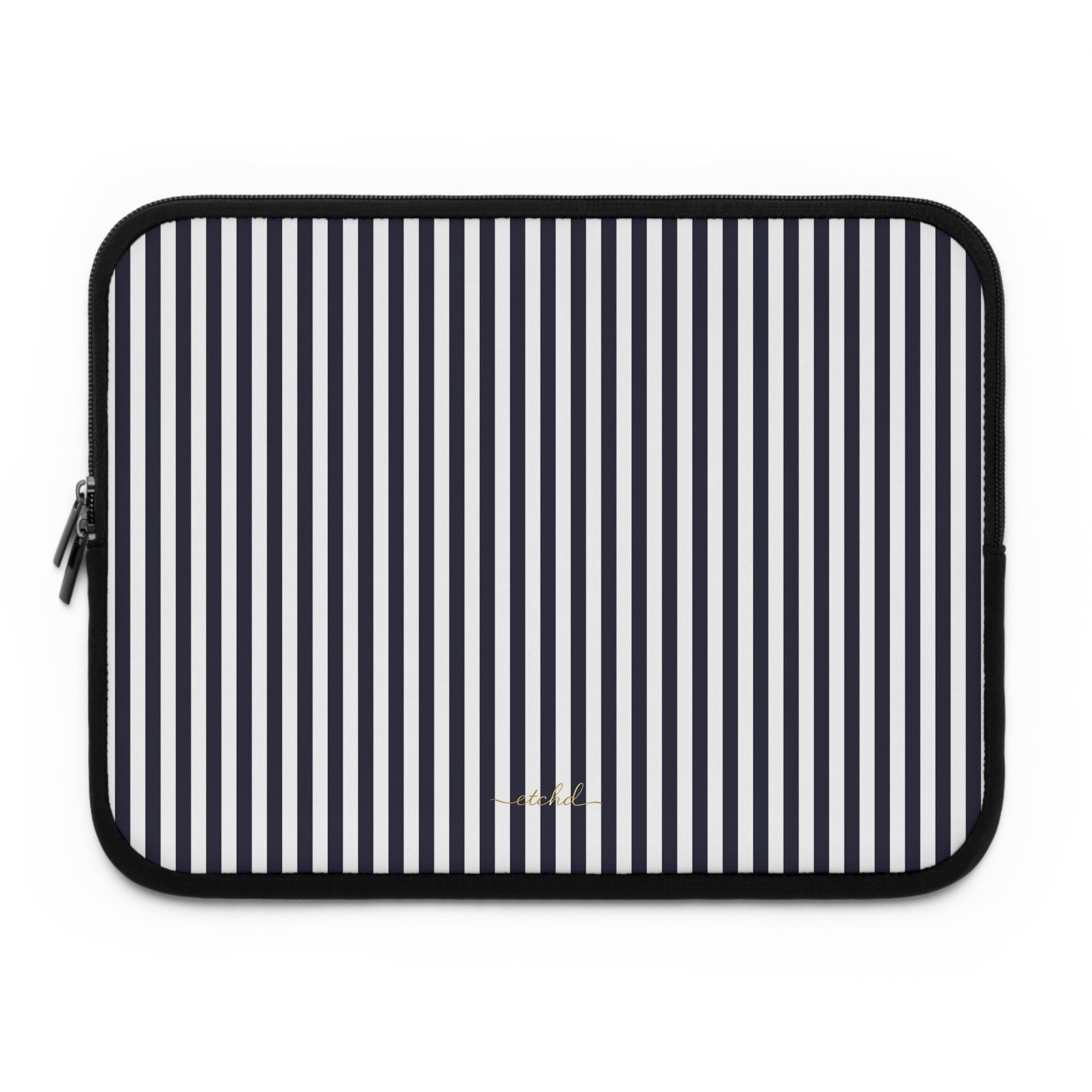 Navy And White Laptop Sleeve by etchd