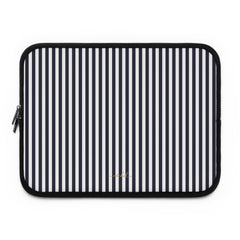 Navy And White Laptop Sleeve by etchd