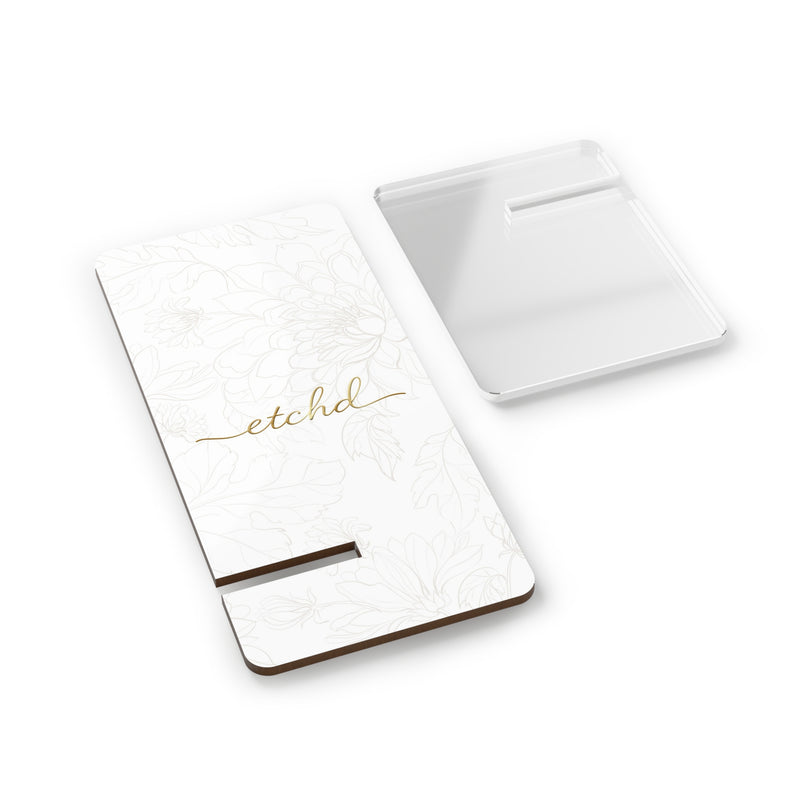 Etchd Signature White Phone Stand-zoom-