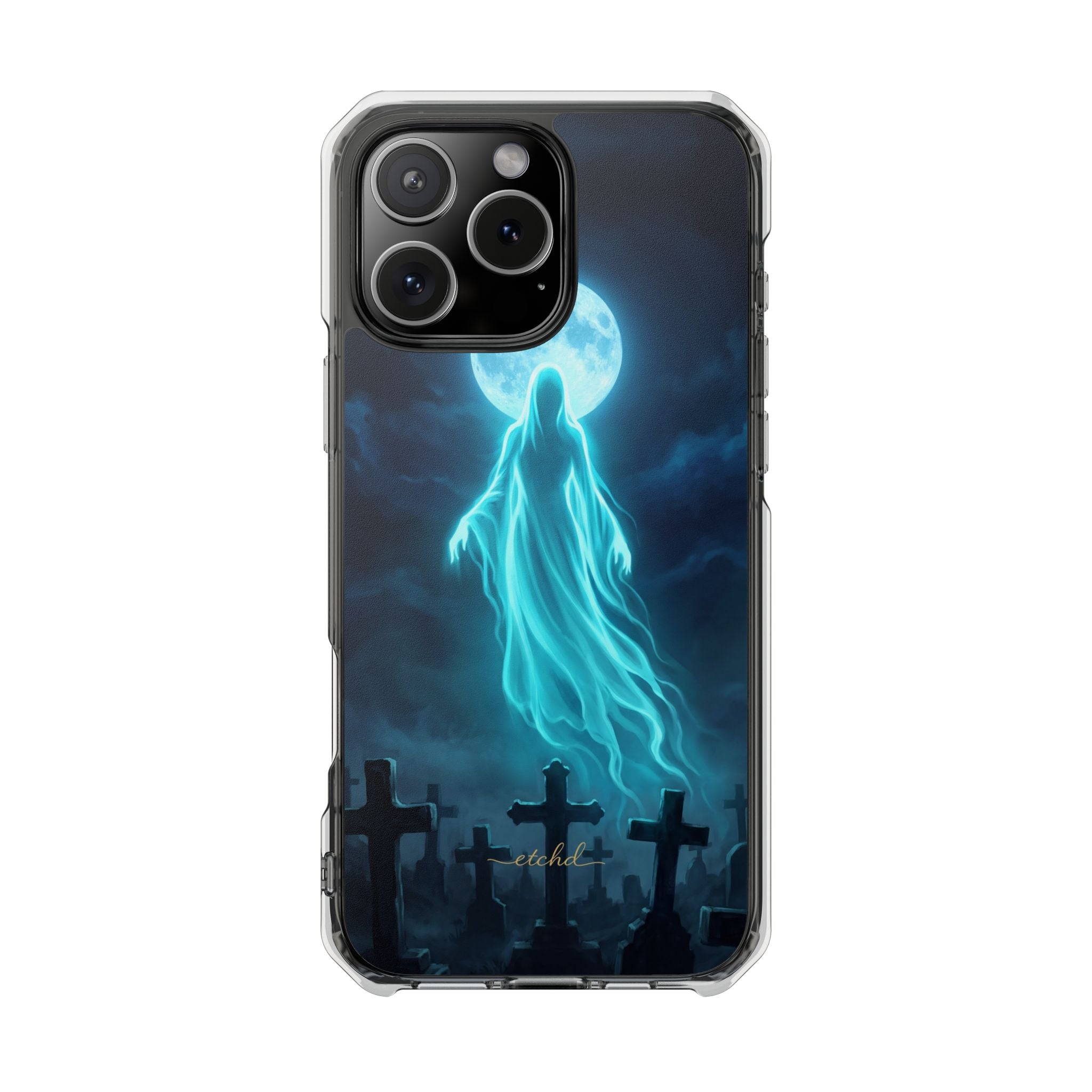 Veiled Spirit Clear Magnetic Phone Case by etchd