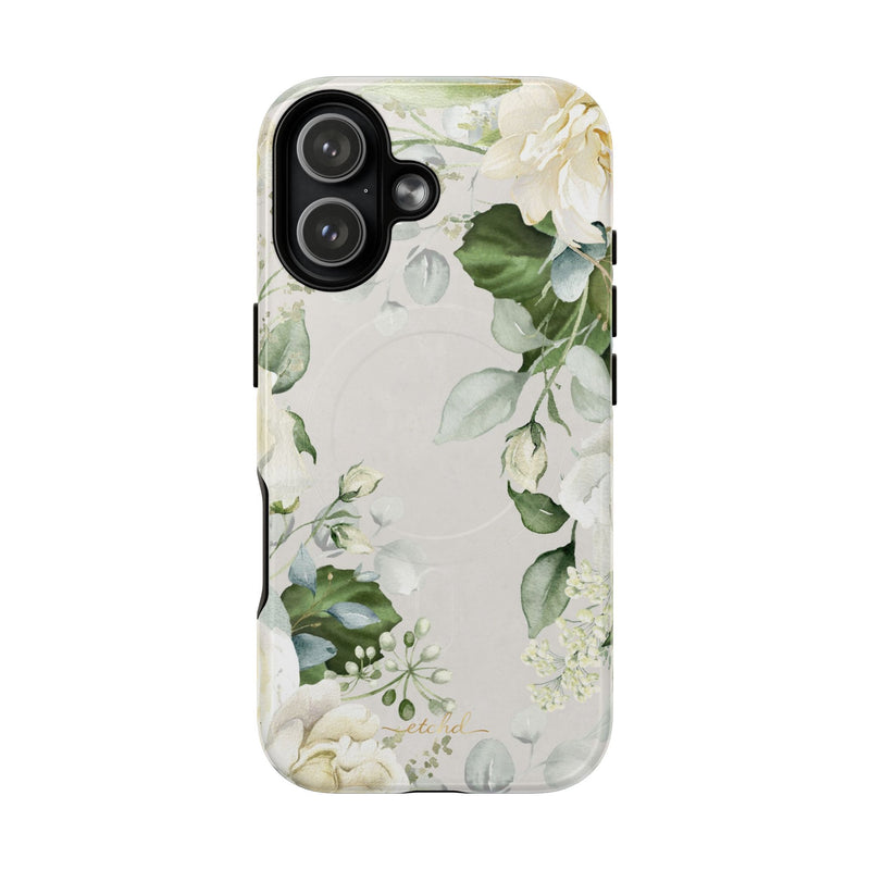 White Roses Magnetic Phone Case-zoom-