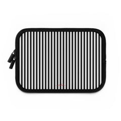 Black & White Striped Custodia per laptop di etchd, vista 2
