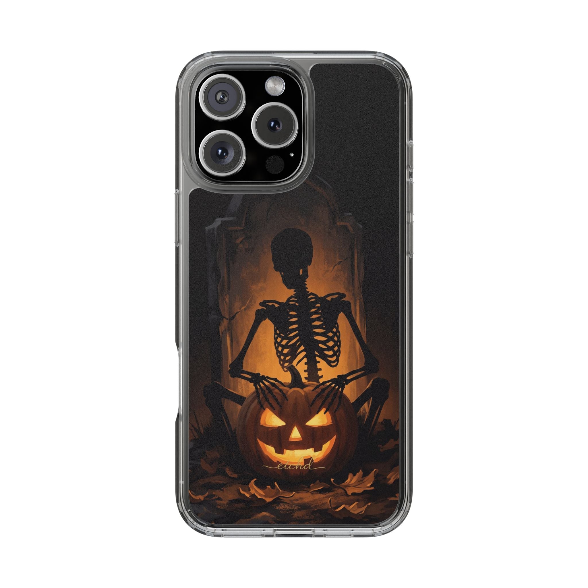 Bone Harvest Clear Phone Case by etchd