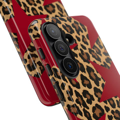 Leopard & Red Stars Phone Case by etchd, view 209