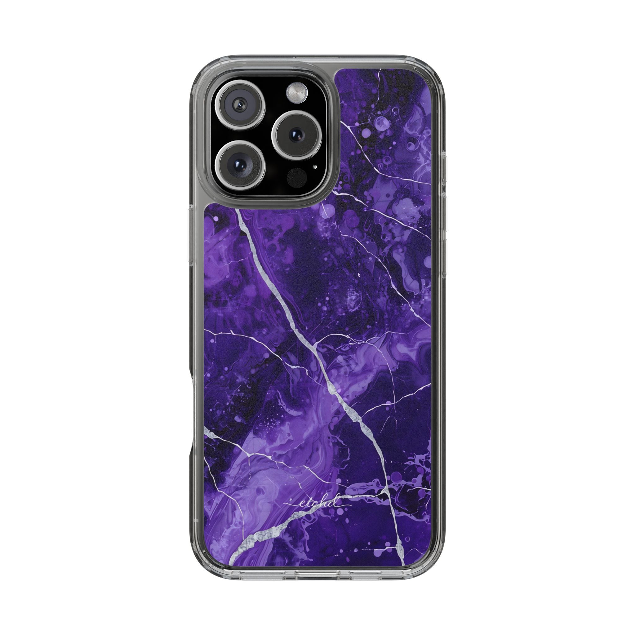 Amethyst Clear Phone Case by etchd