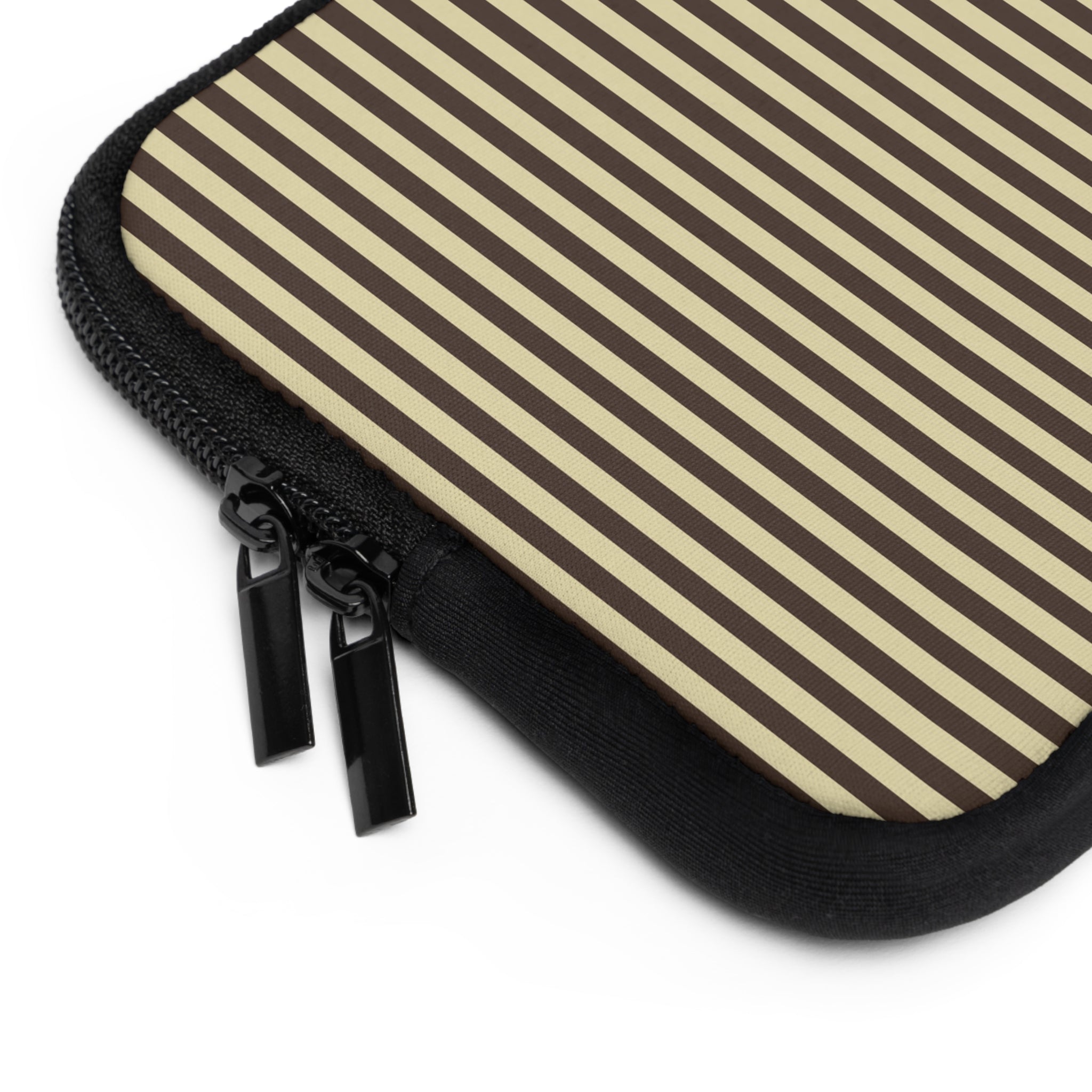 Butter Yellow And Brown Laptop Sleeve-zoom-2