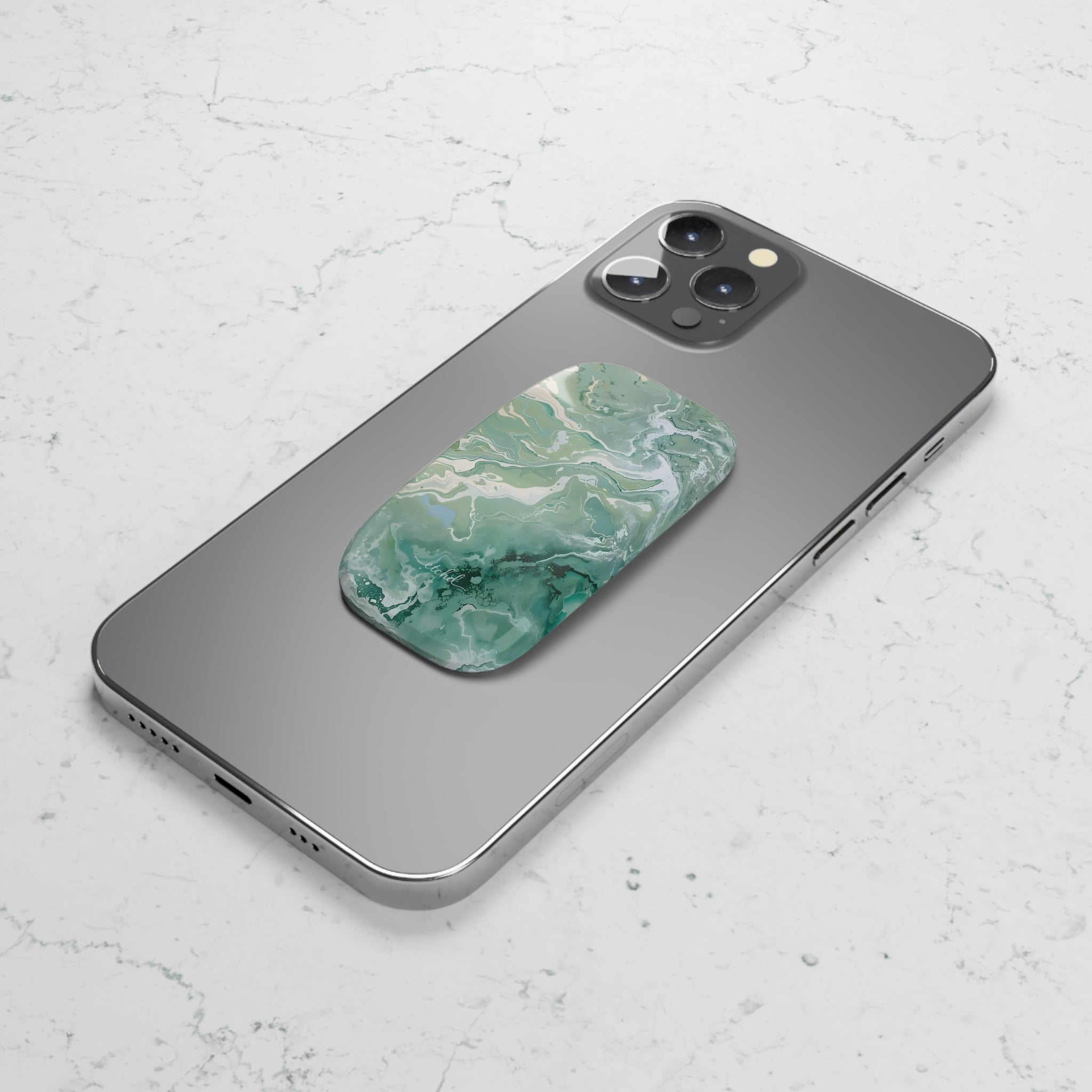 Tide Pool Click-On Phone Grip by etchd, view 4