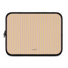 Pink & Butter Striped Custodia per laptop