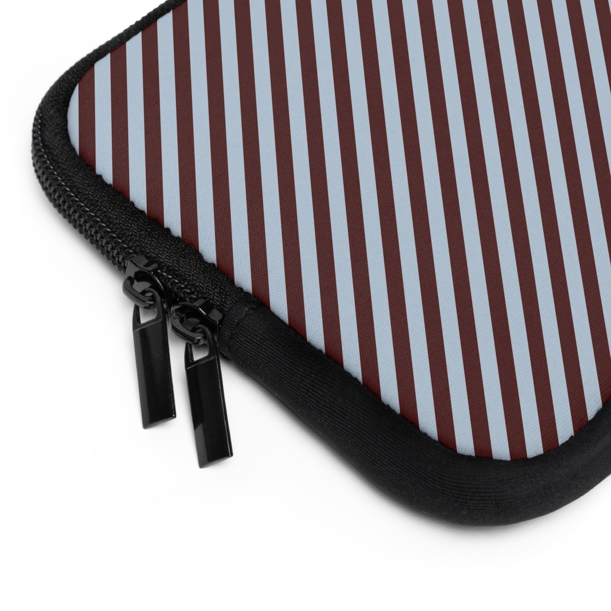 Blue & Cherry Striped Diagonal Laptop Sleeve by etchd, view 12