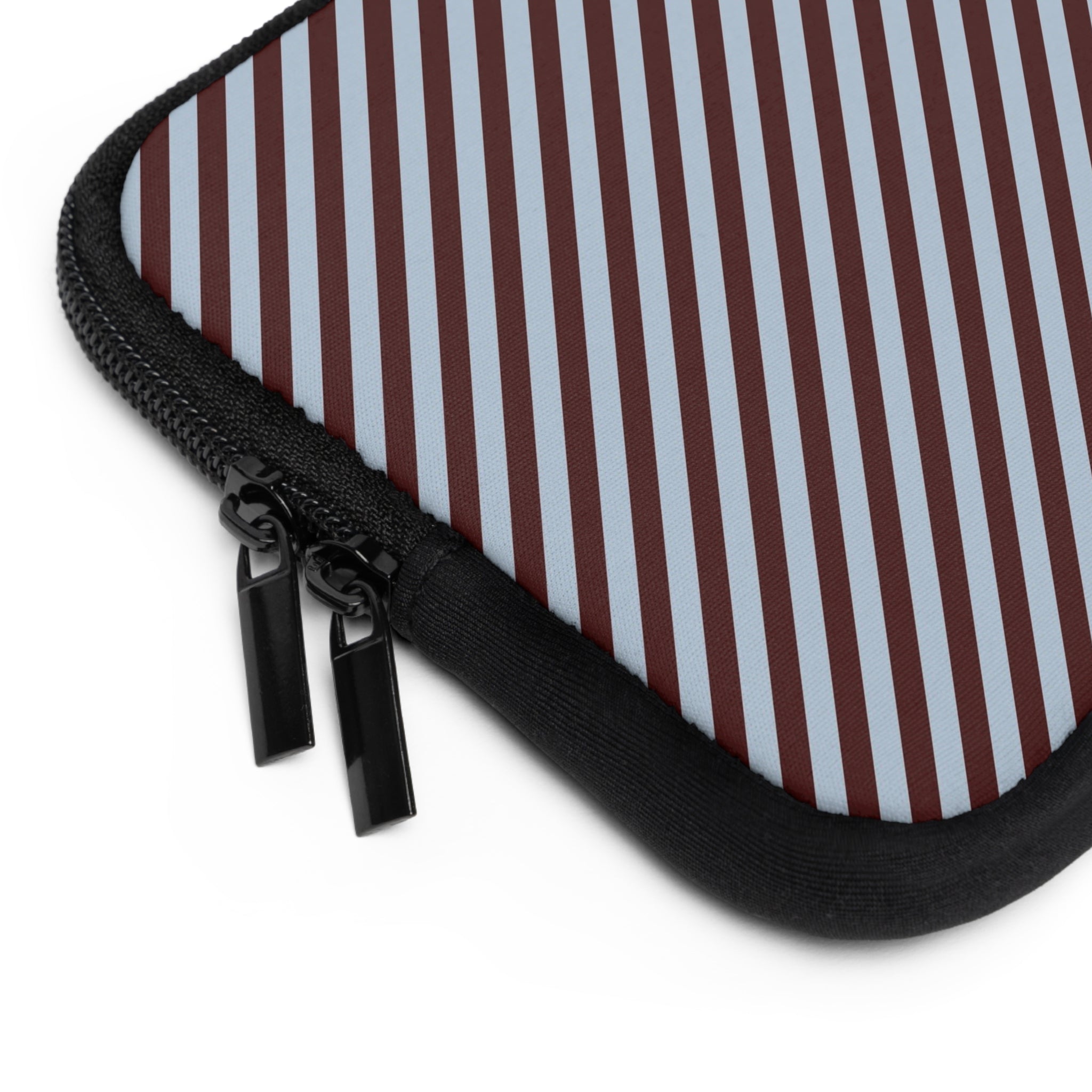 Blue & Cherry Striped Diagonal Laptop Sleeve by etchd, view 12