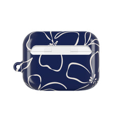 Navy & Cream Floral AirPod Case by etchd, view 7