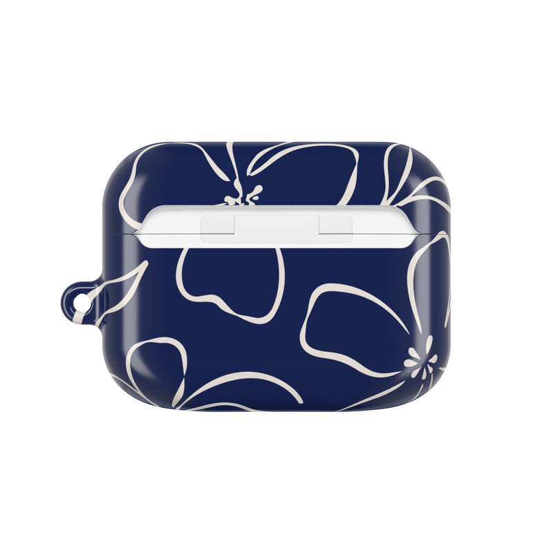 Navy & Cream Floral AirPod Case by etchd, view 7