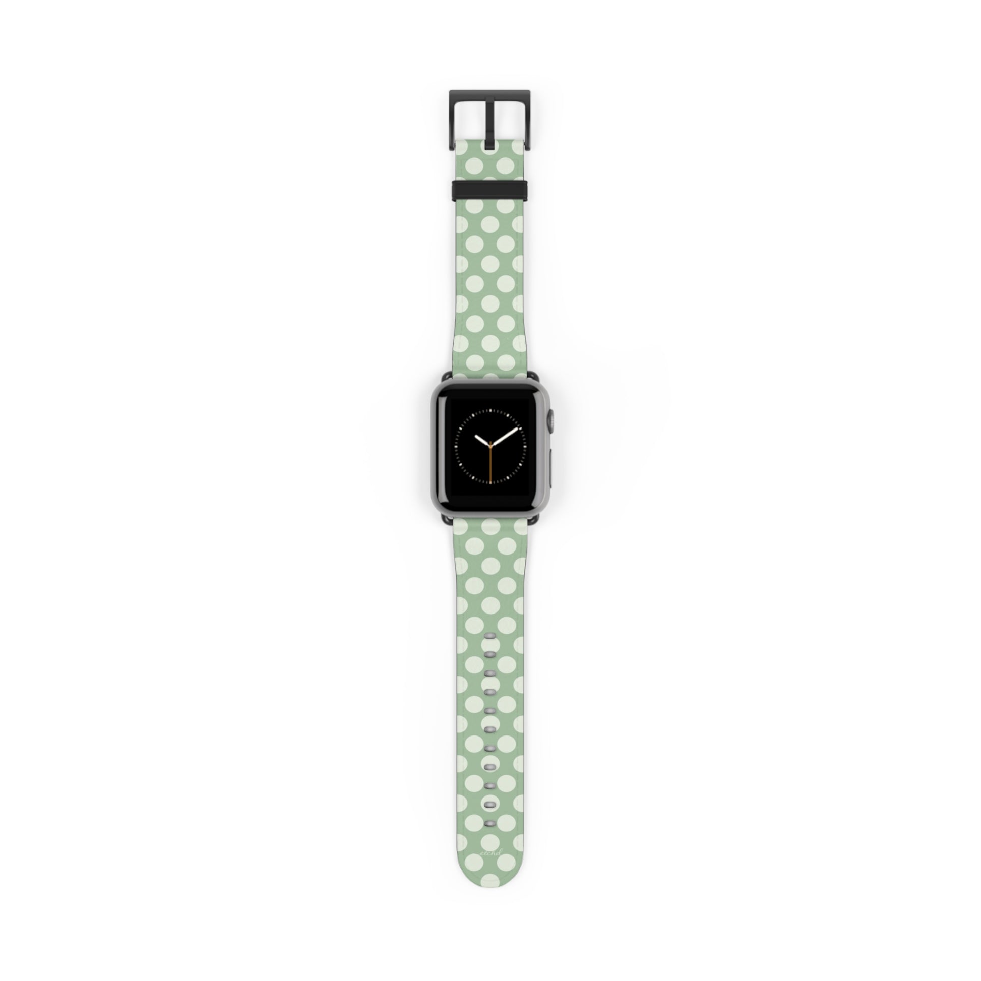 Cream & Sage Polka Dot Smartwatch Strap by etchd
