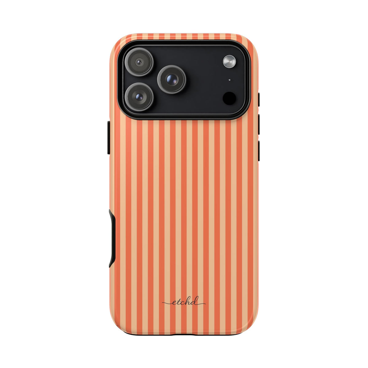 Coral & Peach Striped Phone Case by etchd, view 59