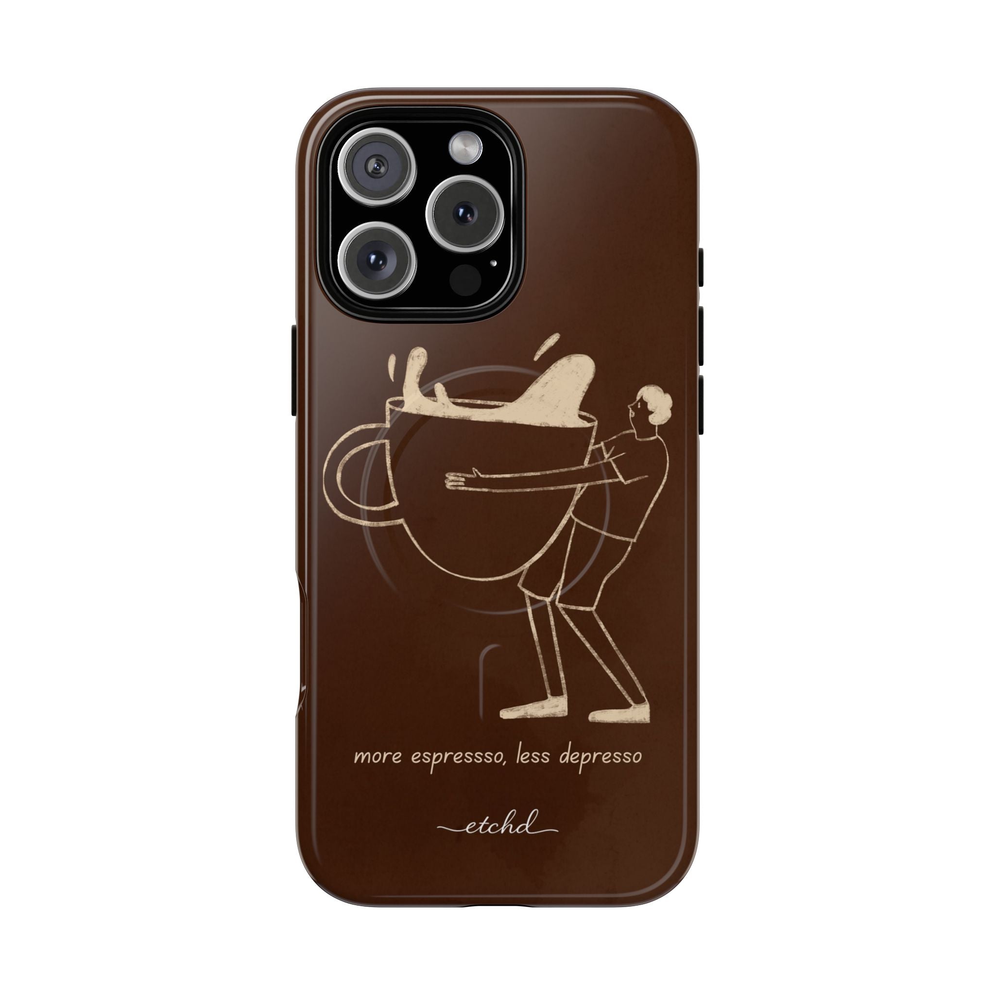 Gentlemen Espresso Magnetic Phone Case – designer phone case by etchd