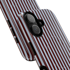 Blue & Cherry Striped Magnetic Phone Case by etchd, view 87