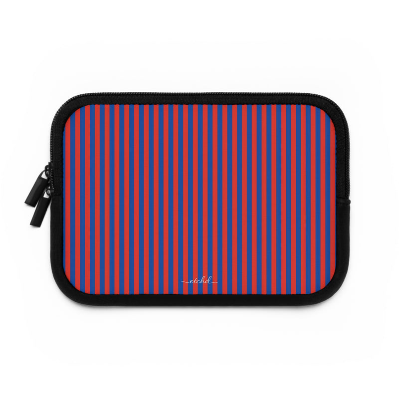 Cobalt And Poppy Laptop Sleeve by etchd, view 2