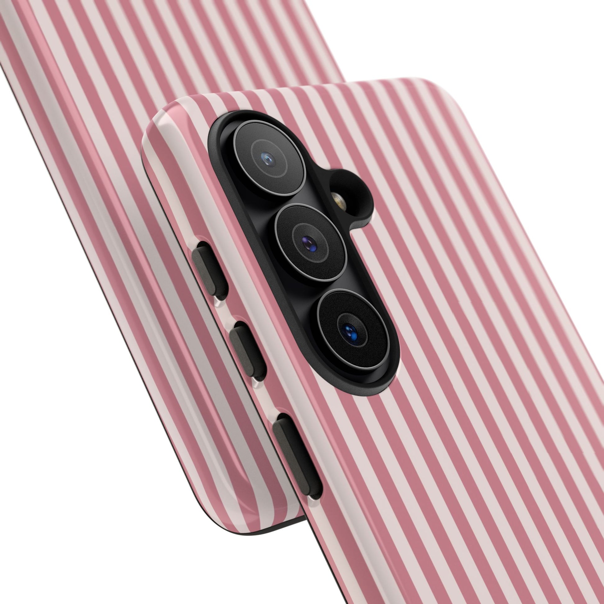 Blush & Cream Striped Phone Case by etchd, view 209