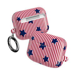 Red Stripes & Blue Stars AirPod Case by etchd, view 10