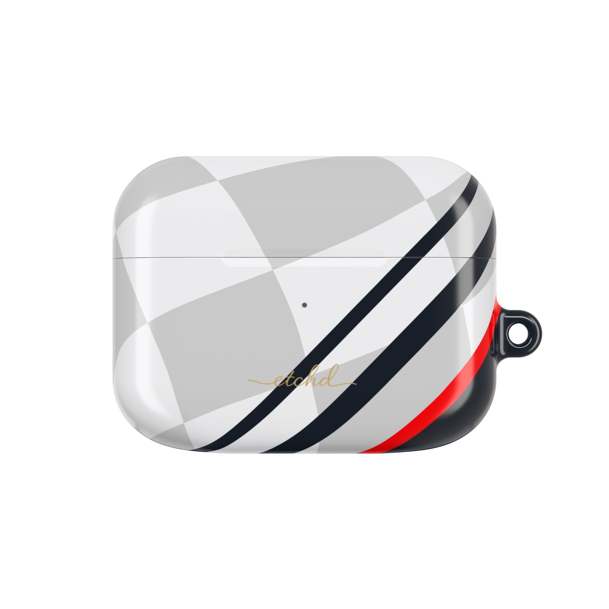 Checkered Flag AirPod Case by etchd